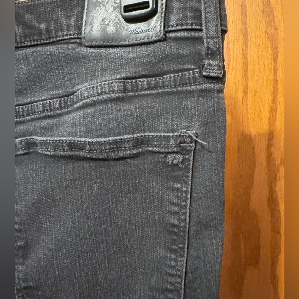 Madewell Roadtripper Skinny Jeans in Black size 31T Tall - Picture 9 of 15
